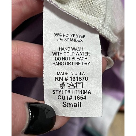 Haptics By Holly Harper Plus Short Sleeve shirt Tunic colorful‎ Size Small - Picture 6 of 6